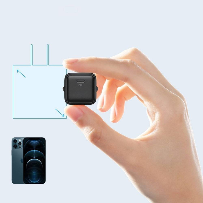 Rýchla Nabíjačka Joyroom USB Type C 20W Power Delivery Quick Charge 3.0 AFC čierna