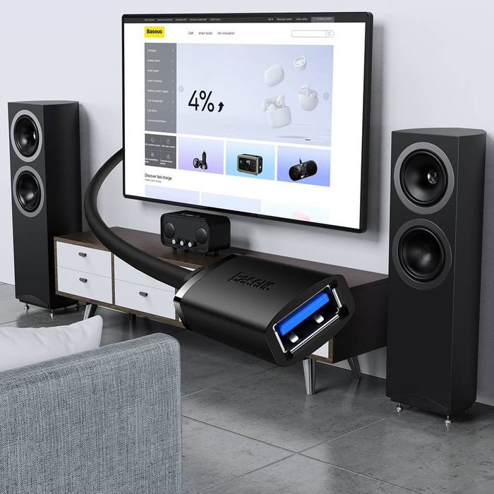 Prolunga USB 3.0 1 m Baseus AirJoy Series - nero