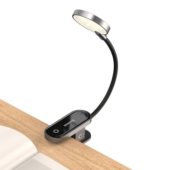 Mini lampada Baseus Lampada LED con clip grigio (DGRAD-0G)