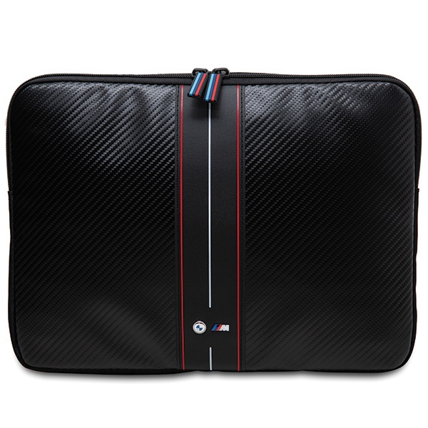 BMW Sleeve BMCS14COMSCAKR 14" Nero/Nero Carbonio Strisce Rosse