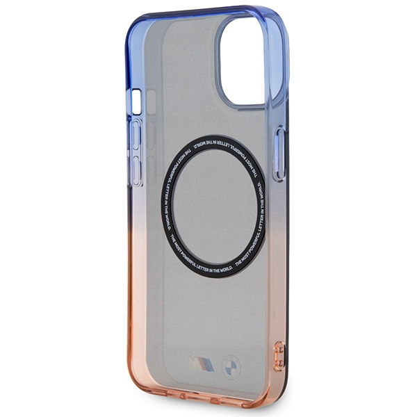 Coque BMW BMHMP14MHTGE iPhone 14 Plus 6.7" gris/gris durcase Pare-chocs dégradé MagSafe