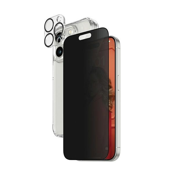 PanzerGlass Privacy Bundle 3in1 iPhone15 Pro Max 6.7" D3O Hardcase + Screen Protector UWF+ Lens 1137+1175+P2812