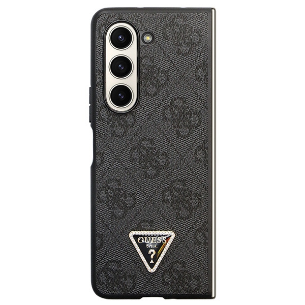 Case Guess GUHCZFD5P4TDPK F946 Galaxy Z Fold 5 black/black hardcase Leather 4G Diamond Triangle Case