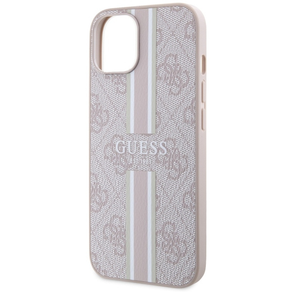 Coque Guess GUHMP14MP4RPSP iPhone 14 Plus 6.7" rose/rose durcase 4G Printed Stripes MagSafe Case
