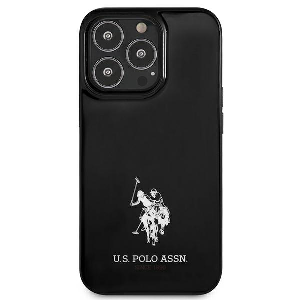 Case US POLO Apple iPhone 13 13 Pro Horses Logo Black Hardcase