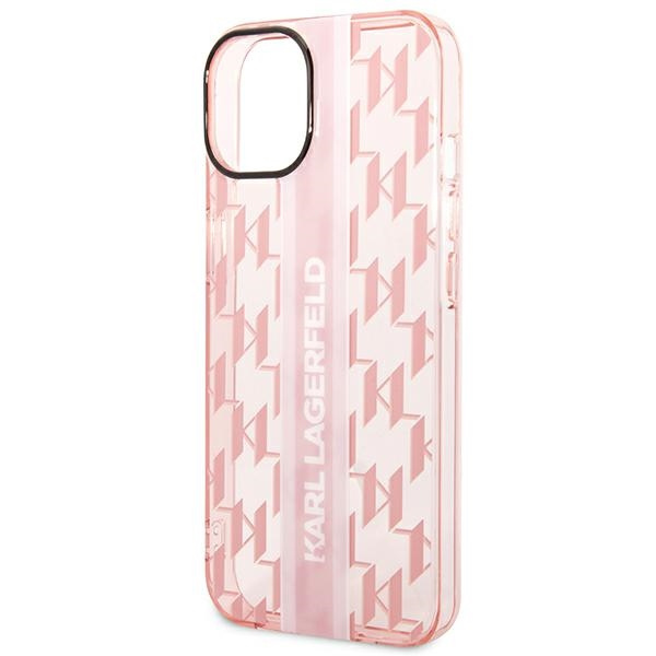 Karl Lagerfeld KLHCP14MHKLSPCP iPhone 14 Plus 6.7" hartcase rosa/rosa Mono Vertikaler Streifen