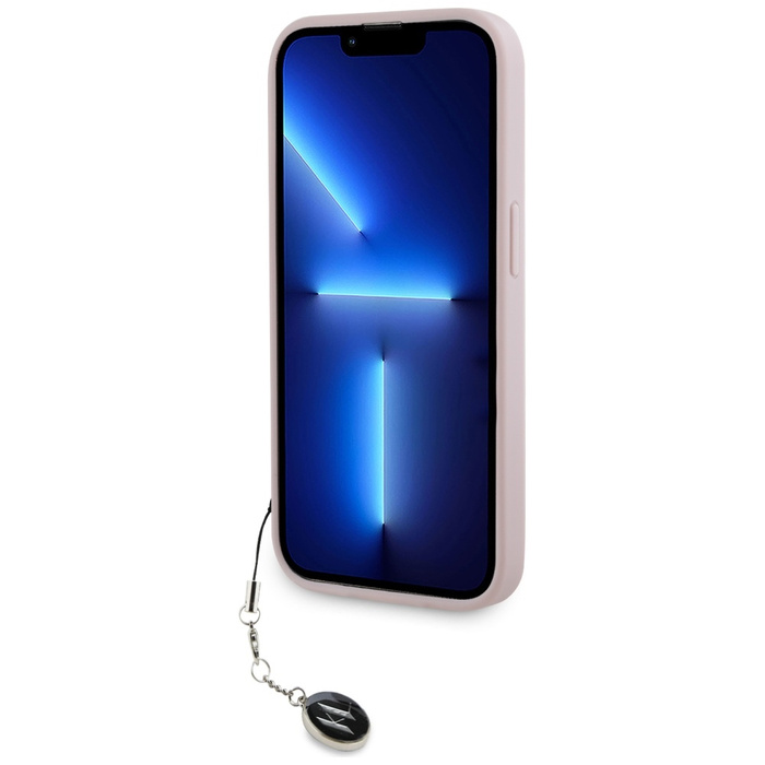 Karl Lagerfeld KLHCP15XPSAKDGCP iPhone 15 Pro Max 6.7" różowy/pink hardcase Saffiano Rhinestones & Charm