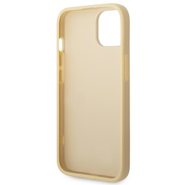 Case Guess iPhone 14 Plus 6.7" gold/gold hard case Glitter Script
