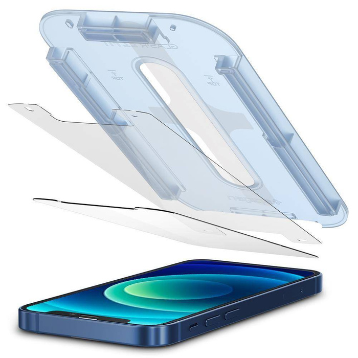 Tempered Glass Spigen iPhone 12 Mini Glas.Tr "Ez Fit" 2-pack