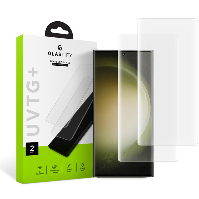 Szkło Hartowane Glastify Uvtg+ 2-pack Galaxy S23 Ultra Clear