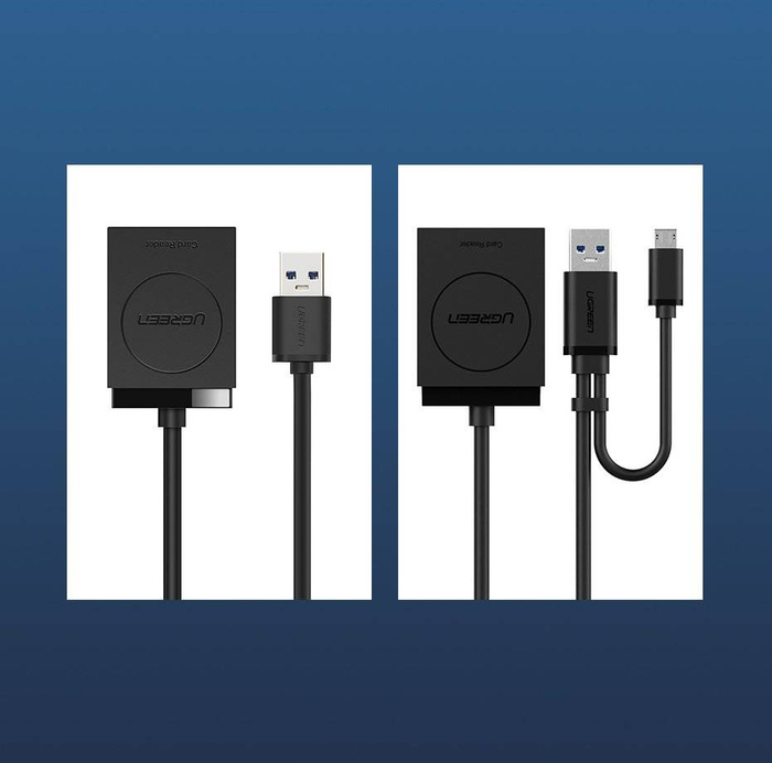 Ugreen čtečka karet SD / micro SD do USB 3.0 černá (20250)