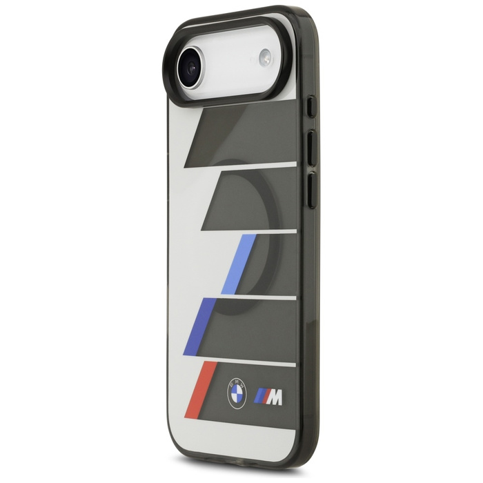 Etui BMW M IML Metal Buttons Tricolor    Lines MagSafe do iPhone Air antracyt