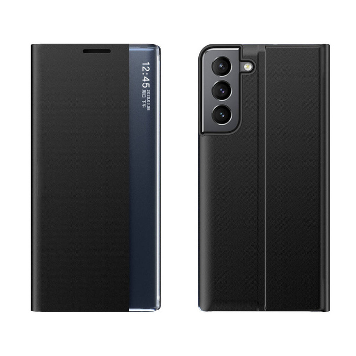 Obal Nový kryt na spaní Case Obal Pro Samsung Galaxy S23+ s odklápěcím stojánkem černý Case