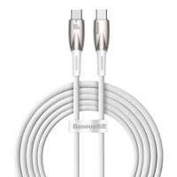 Baseus Glimmer Series cable with fast charging USB-C 480Mb/s PD 100W 2m white