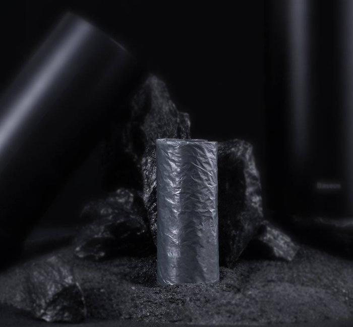 Baseus Auto Mini-Mülleimer mit Deckel für Auto schwarz (CRLJT-01)