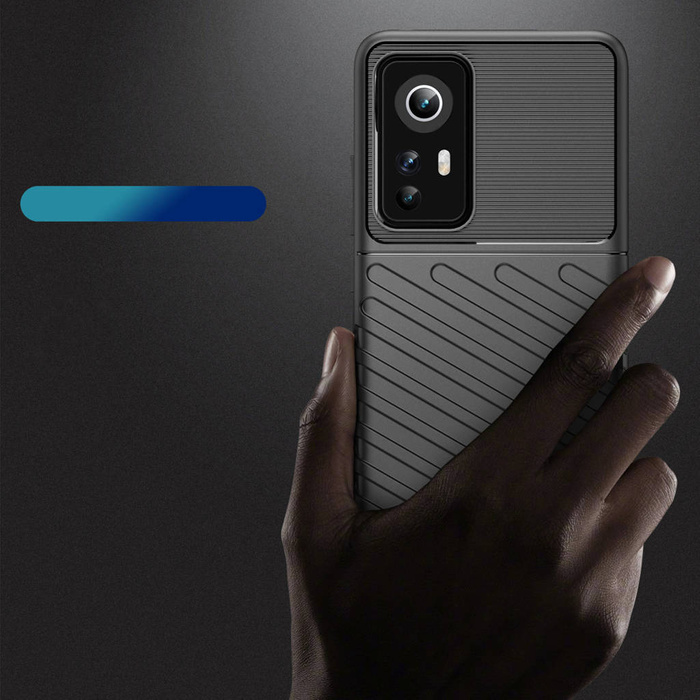 Thunder Case Cover corazzata flessibile per Xiaomi 12/12X nera