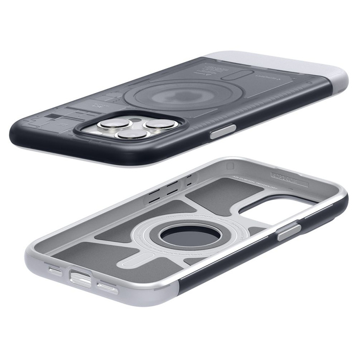 Hülle iPhone 15 Pro Max Spigen Classic C1 Mag MagSafe Graphit Case