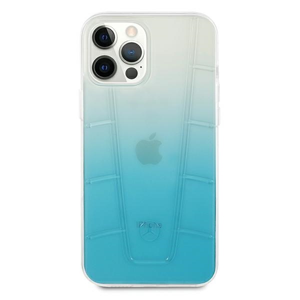 Mercedes Apple iPhone 12 Pro Max Transparent Line Blaue Hülle