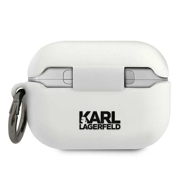KARL LAGERFELD Apple AirPods Pro Silikonhülle Weiß