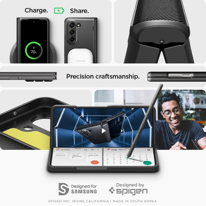 Case Spigen Slim Armor Pro Galaxy Z Fold 5 Black Case