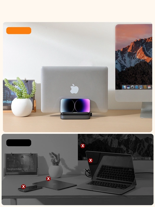 Support de support pour ordinateur portable Joyroom noir (JR-ZS374)