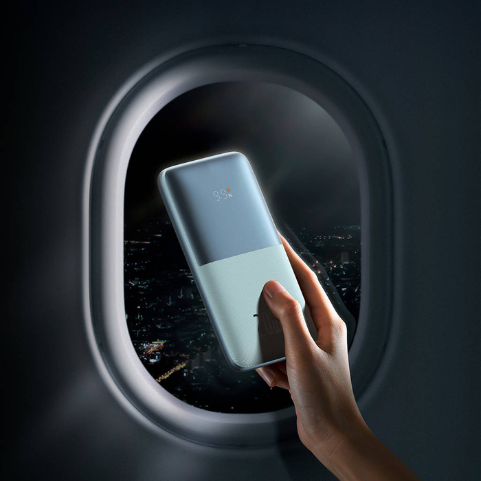 Baseus Bipow Pro 10000mAh 20W + USB 3A 0,3m kabel modrý (PPBD040103)