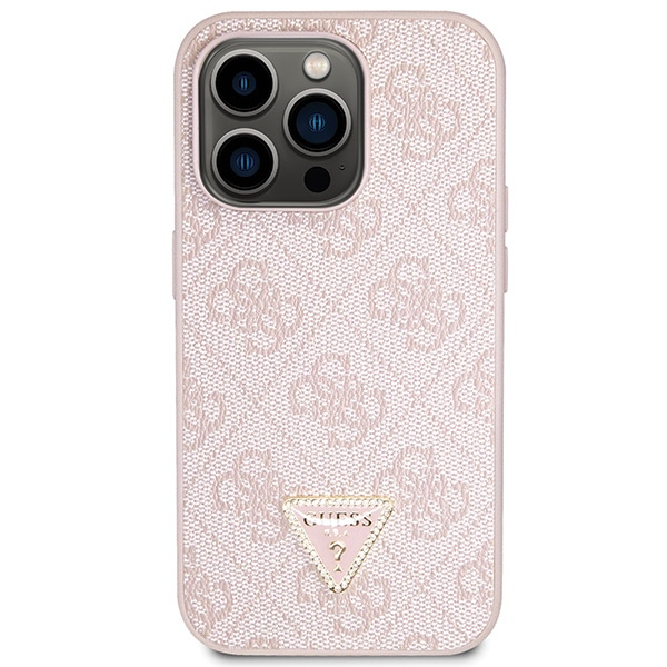 Guess GUHCP14LP4TDSCPP iPhone 14 Pro 6.1" rosa/rosa durocase Crossbody 4G Metal Logo