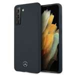 Pouzdro MERCEDES Samsung Galaxy S21 Plus Silicone Line MEHCS21MSILNA Blue Hardcase