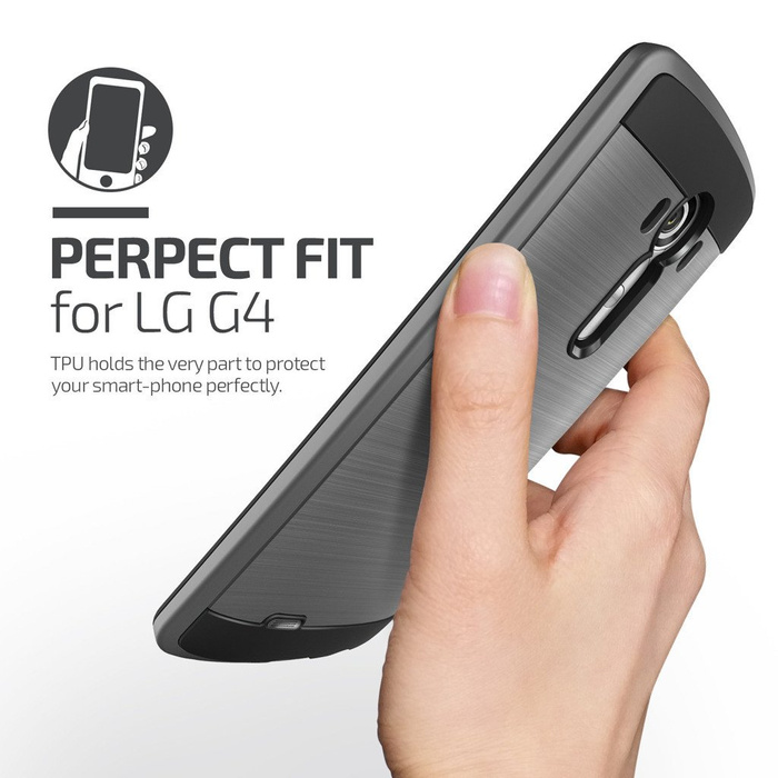 Telefontok LG G4 VERUS Verge acél ezüst mint Spigen SGP borítás