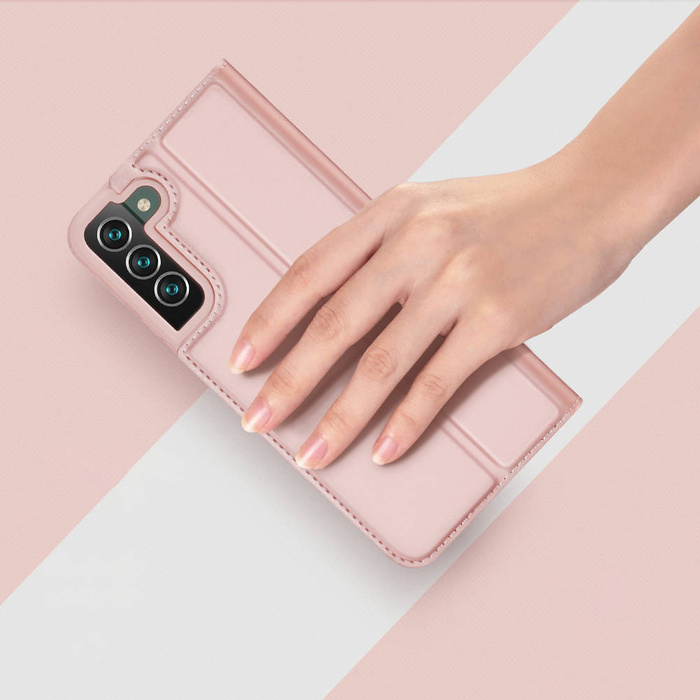 Dux Ducis Skin Pro Custodia tipo libreria per Samsung Galaxy S22+ (S22 Plus) rosa