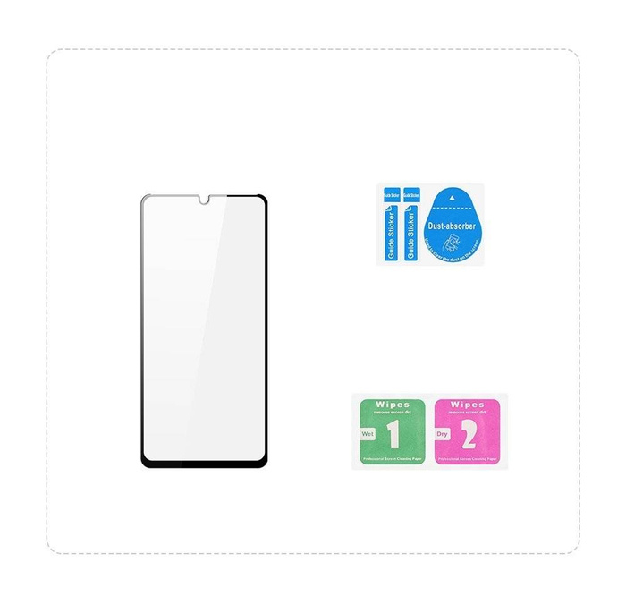 Dux Ducis 9D Protecteur d&#39;écran en verre trempé entièrement recouvert avec cadre pour Samsung Galaxy A32 5G noir (compatible avec les étuis)