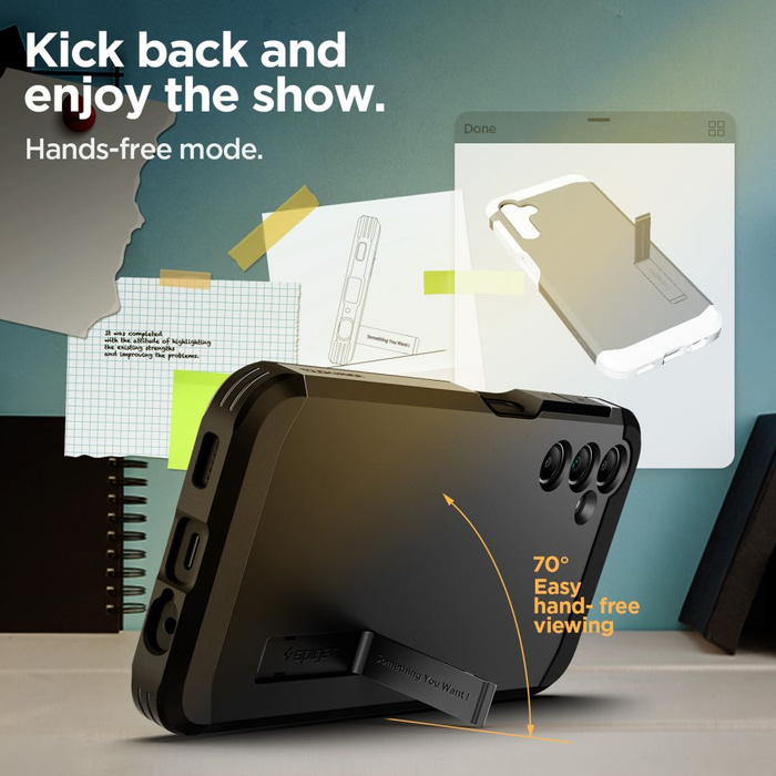 Obal Spigen Tough Armor Galaxy A14 5G Black Case