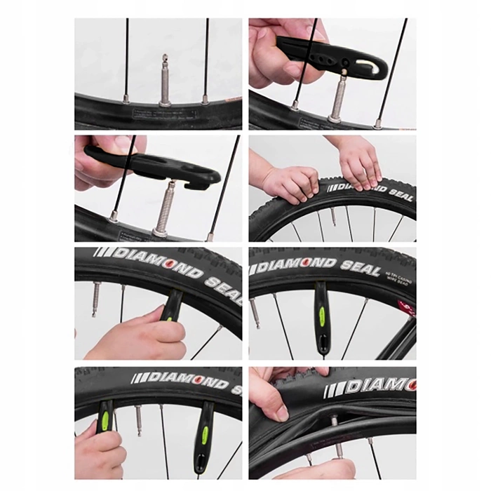 Rockbros QTB004 Reifenheber-Set – schwarz (2 Stück im Set)