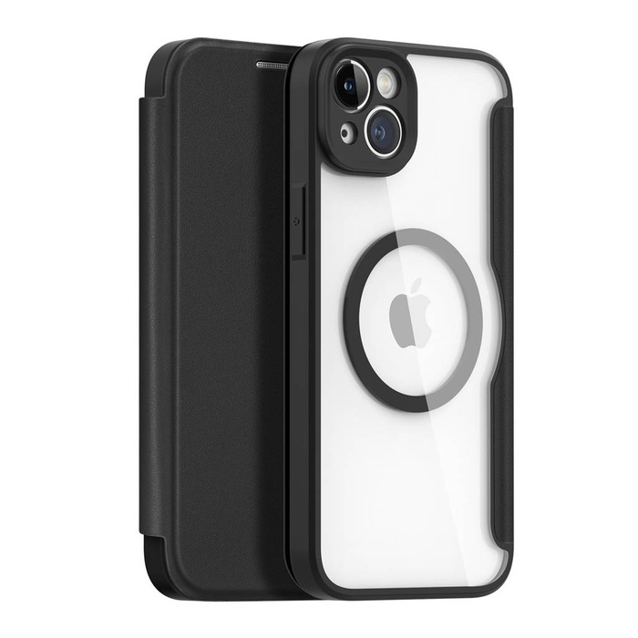 Dux Ducis Skin X Pro Case iPhone 14 Plus Magnetic MagSafe Flip Case Negro