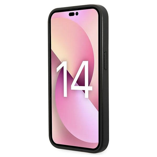 Karl Lagerfeld KLHCP14LG2ELK iPhone 14 Pro 6.1" hartcase schwarz/schwarz Glitter Plaque Logo