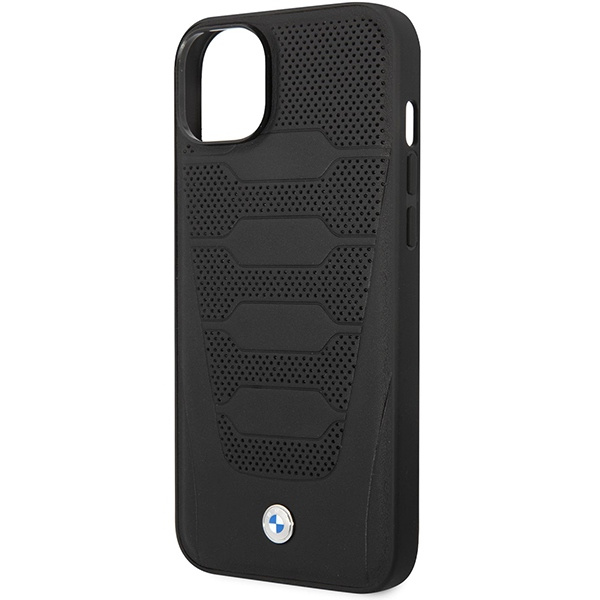Cover BMW BMHCP14S22RPSK iPhone 14 6,1" nero/nero Modello sedili in pelle