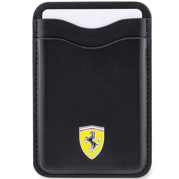 Ferrari Wallet Card Slot FEWCMRSIK black/black MagSafe Leather 2023 Collection