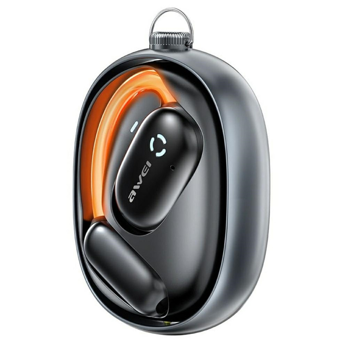 Słuchawki Bluetooth AWEI 5.4 TZ13 ANC +  stacja dokująca czarny/black