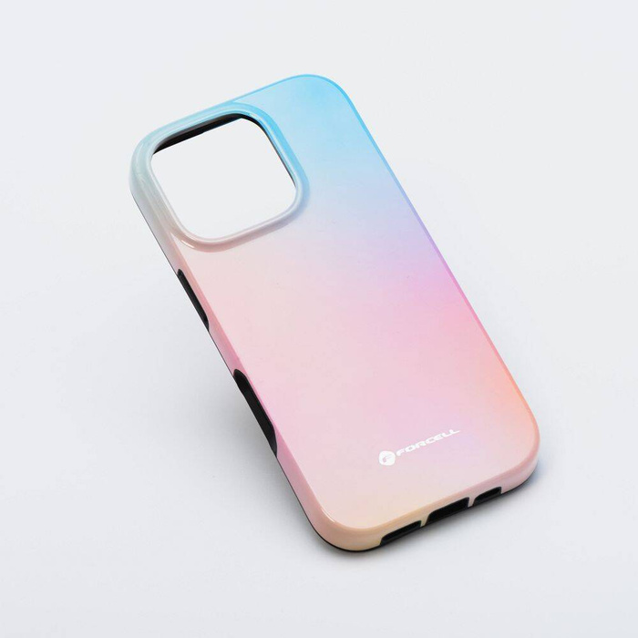 Etui na iPhone 16 PRO MAX Forcell F-Protect Mirage zgodny z MagSafe Military Drop-Test pinky blue
