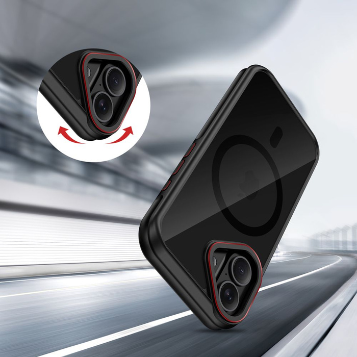 TECH-PROTECT MAGHYBRID MAGSAFE IPHONE 17 BLACK/RED