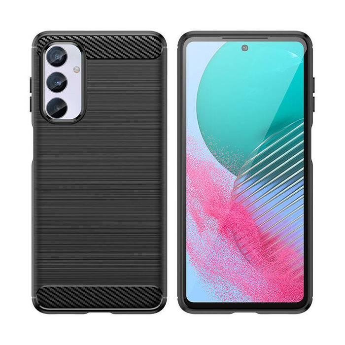 Flexible Carbon-Musterhülle für Samsung Galaxy M54 Carbon Case - schwarz