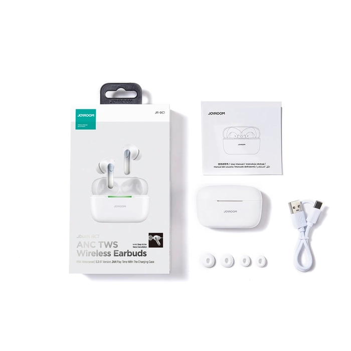 Écouteurs intra-auriculaires sans fil Joyroom Jbuds (JR-BC1) - blanc