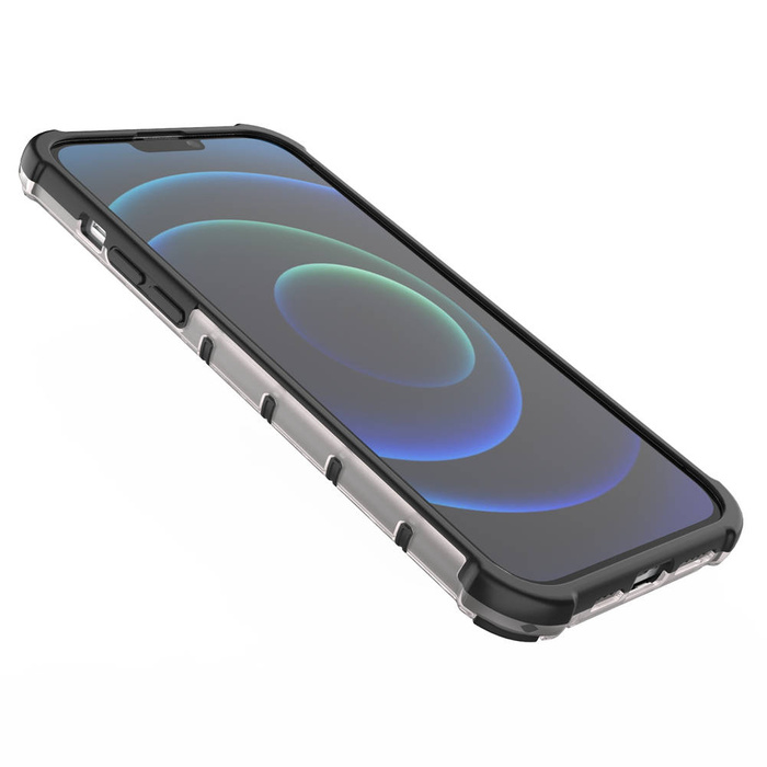 Custodia protettiva per armatura a nido d&#39;ape con paraurti in TPU per iPhone 13 Pro Max nero