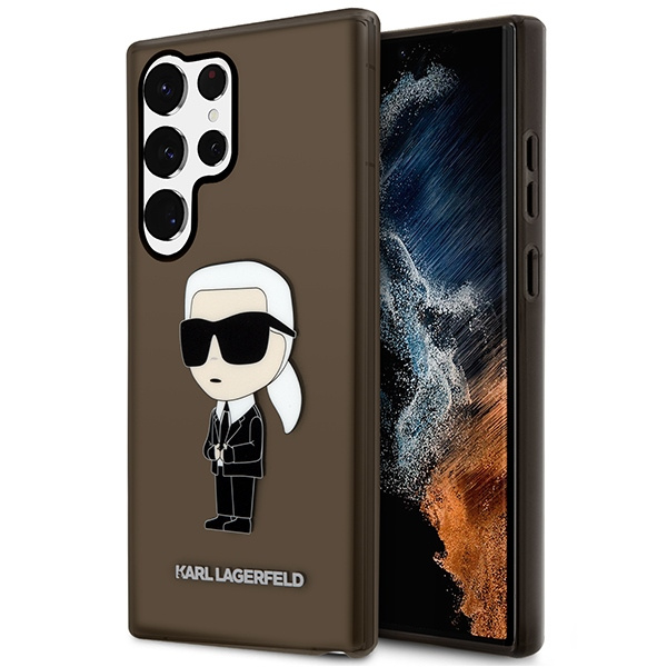 Obal Karl Lagerfeld Klhcs23lhniktck S23 Ultra S918 Black/Black Hardcase Ikonik Karl Lagerfeld Case