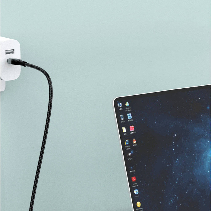 Cavo USB Dudao - USB Type C a ricarica rapida PD 66W nero (L7Max)