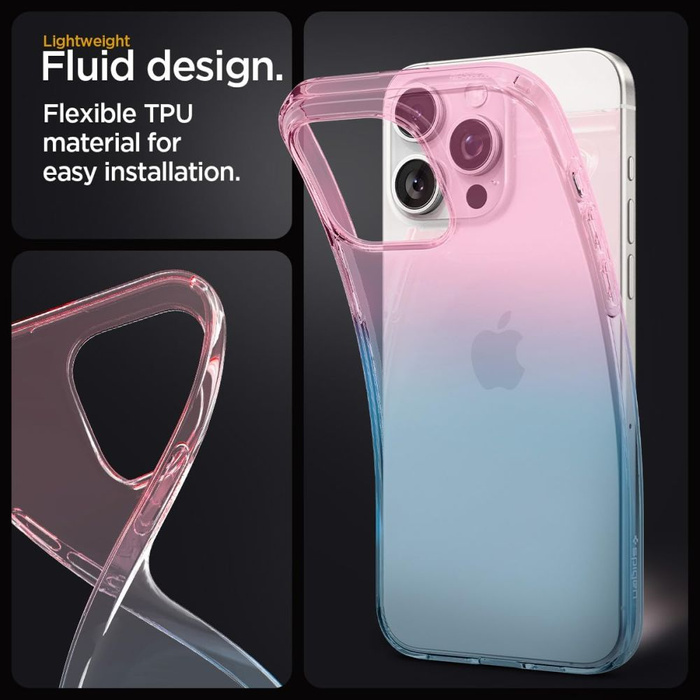 Obal Spigen Liquid Crystal iPhone 15 Pro Gradation Pink Case