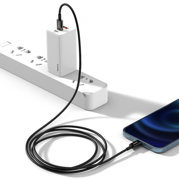 Baseus Superior USB Type C Kabel - Lightning Laden Power Delivery 20 W 1 m schwarz (CATLYS-A01)