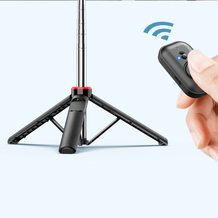 Selfie-Stick WC1Y3S Teleskopstativ 1,3 m mit Telefonhalter – Schwarz