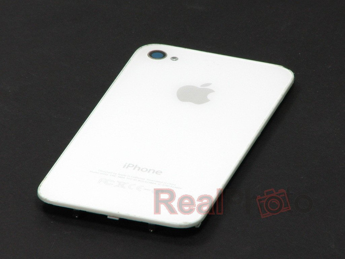 Echtes iPhone 4 Weißes Gehäuse Flip Cover