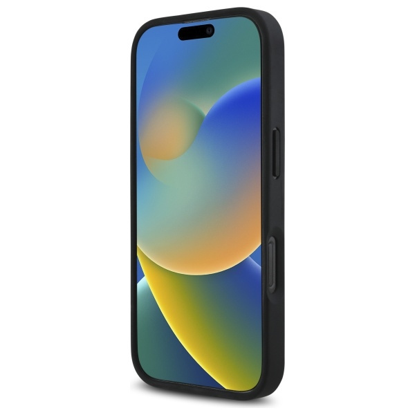 Hülle BMW iPhone 16 Pro Max 6.9" schwarz/schwarz hartcase M Perforated Twisted Line MagSafe